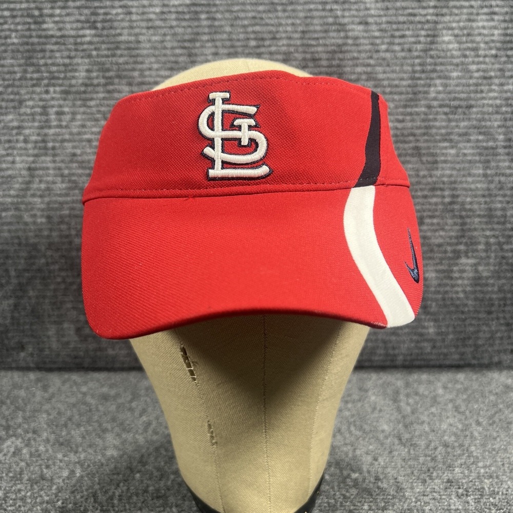 Nike Mens St. Louis Cardinals Red Adjustable Strap Visor Cap MLB Baseball